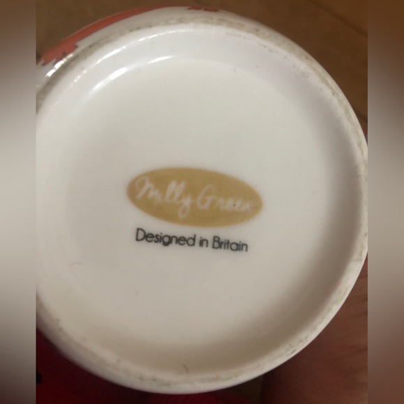 The Determined Dachshund Large Mug Milly Green Designed in Britain White Red - Picture 6 of 15